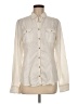 Maurices Ivory Long Sleeve Button-Down Shirt Size M - photo 1