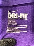 Nike 100% Polyester Purple Active T-Shirt Size S - photo 7
