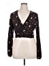 Junk Food Black Long Sleeve Blouse Size XL - photo 1