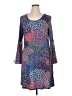 MSK Print Blue Cocktail Dress Size XL - photo 1