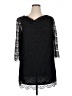 Gilli 100% Nylon Black 3/4 Sleeve Top Size 1X - photo 1