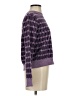 MNG Houndstooth Purple Pullover Sweater Size S - photo 4