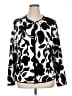 Susan Graver Print White Jacket Size XL - photo 1