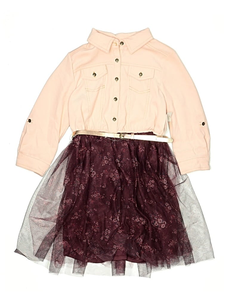 Pre-owned Lilt Kids' Dress In Pink