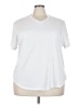 Unbranded Solid White Short Sleeve T-Shirt Size 4X - photo 1