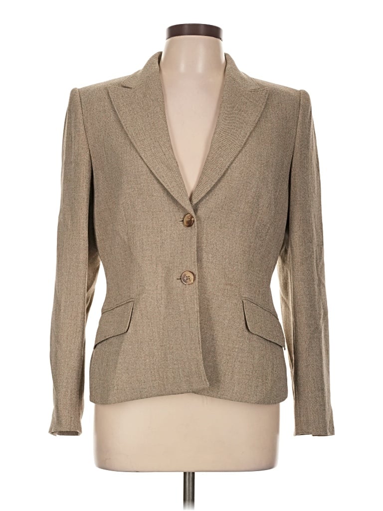 Pre-owned Anne Klein Blazer Jacket In Tan