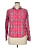 SO 100% Rayon Plaid Pink Long Sleeve Button-Down Shirt Size XL - photo 1