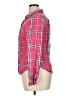 SO 100% Rayon Plaid Pink Long Sleeve Button-Down Shirt Size XL - photo 5