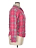 SO 100% Rayon Plaid Pink Long Sleeve Button-Down Shirt Size XL - photo 4