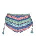 Aerie 100% Viscose Print Blue Shorts Size S - photo 2