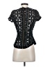 Exclusive for Intermix 100% Cotton Black Short Sleeve Top Size S - photo 2