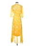 Calvin Klein 100% Polyester Yellow Casual Dress Size 2 - photo 2
