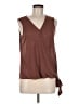 Bobeau Brown Sleeveless Blouse Size M - photo 1