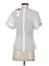 Byron Lars Beauty Mark Silver Short Sleeve Blouse Size 2 - photo 2