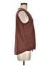 Bobeau Brown Sleeveless Blouse Size M - photo 4