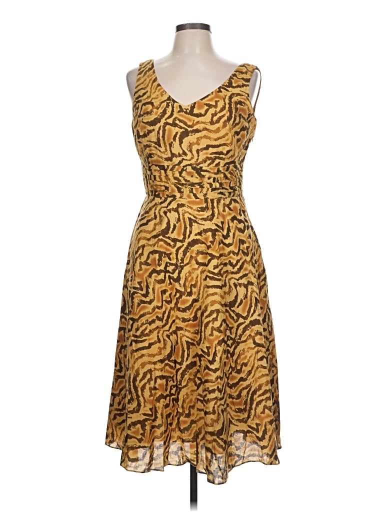 Pre-owned Coldwater Creek Cocktail Dress In Gold