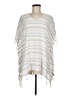 Surf Gypsy 100% Viscose White Poncho Size M - photo 1