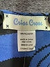 Criss Cross 100% Polyester Blue Sleeveless Top Size M - photo 7