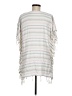 Surf Gypsy 100% Viscose White Poncho Size M - photo 2
