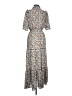 Max Studio Paisley Gray Casual Dress Size L - photo 1