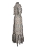 Max Studio Paisley Gray Casual Dress Size L - photo 5