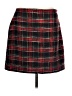 Ann Taylor LOFT 100% Polyester Plaid Red Formal Skirt Size 12 - photo 1