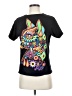 Assorted Brands Paisley Black Short Sleeve T-Shirt Size S - photo 1