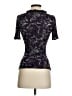 Classiques Entier Animal Print Floral Purple Short Sleeve Top Size XXS - photo 2