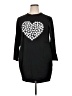 Unbranded Hearts Black Casual Dress Size XL - photo 1