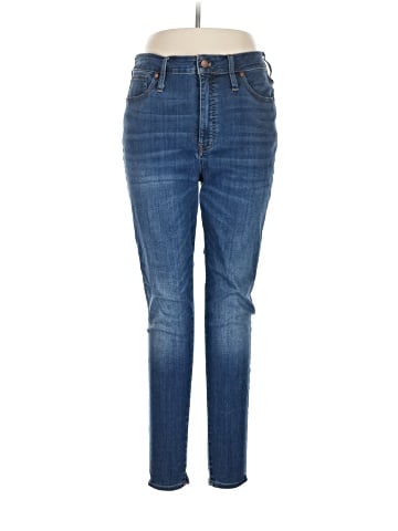 Madewell Tall Curvy High-Rise Skinny Jeans in Danny Wash: TENCEL&trade; Denim Edition (view 1)