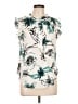 DKNY 100% Polyester Floral Ivory Sleeveless Blouse Size L - photo 1