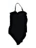 Serra Solid Black One Piece Swimsuit Size XL - photo 2
