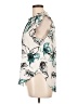 DKNY 100% Polyester Floral Ivory Sleeveless Blouse Size L - photo 5
