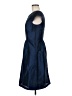 Alfred Sung 100% Polyester Solid Blue Casual Dress Size 8 - photo 5