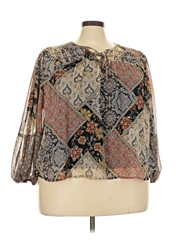 Maurices 3/4 Sleeve Blouse (view 1)