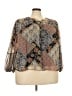 Maurices 100% Polyester Brown 3/4 Sleeve Blouse Size XXL - photo 1