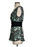 French Connection Graphic Green Sleeveless Top Size 4 - photo 5