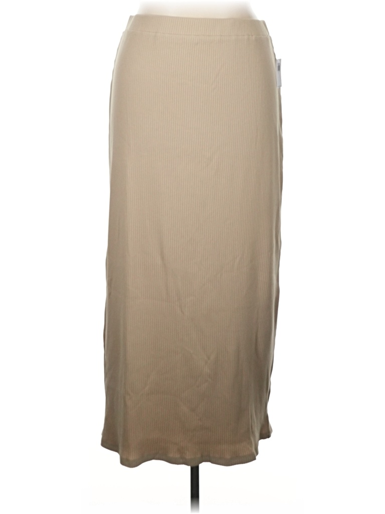 Pre-owned Old Navy Formal Skirt In Tan