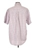Chaps 100% Cotton Checkered-gingham Pink Short Sleeve Button-Down Shirt Size L - photo 2