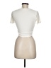 Mono b Ivory Short Sleeve Turtleneck Size M - photo 2