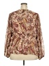 Maurices Paisley Brown Long Sleeve Blouse Size 20 (2) - photo 2