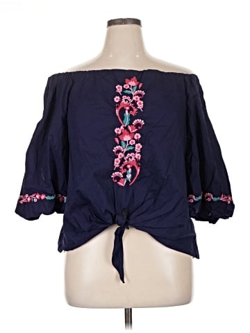 Charming Charlie 3/4 Sleeve Blouse (view 1)