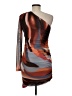 Shein Graphic Brown Cocktail Dress Size 6 - photo 2