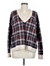 Banana Republic Plaid Blue Pullover Sweater Size M - photo 1