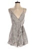Polly Floral Gray Blue Romper Size 8 - photo 1