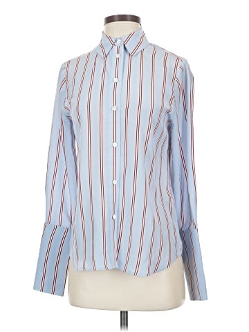 FRAME Long Sleeve Silk Top (view 1)