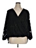 Maurices 100% Polyester Black 3/4 Sleeve Blouse Size 1X - photo 1