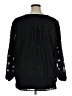 Maurices 100% Polyester Black 3/4 Sleeve Blouse Size 1X - photo 2