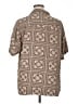 Assorted Brands 100% Viscose Paisley Brown Short Sleeve Button-Down Shirt Size XL - photo 2