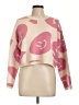 Moon & Madison Print Pink Pullover Sweater Size L - photo 1